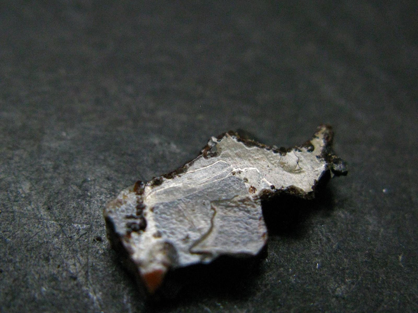 Large Sericho Meteorite Pallasite Olivine Slice From Kenya - 0.6" - 0.94 Grams
