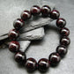 Garnet Almandine Genuine Bracelet ~ 7 Inches ~ 12mm Round Beads