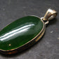 Nephrite Jade Silver Pendant From Canada - 1.4" - 6.94 Grams