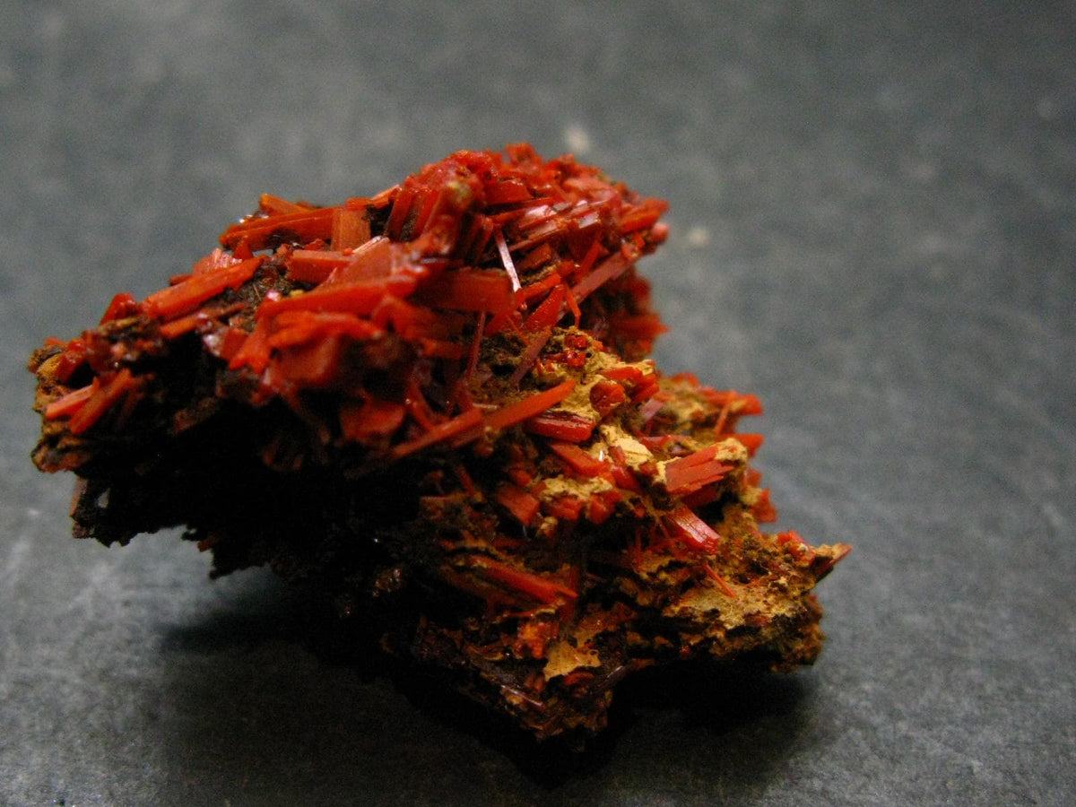 Rare Orange Crocoite Cluster From Australia - 1.4"- 11.0 Grams