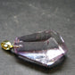 Amethyst Sterling Silver Gold Plated Pendant From Brazil - 1.4" - 8.66 Grams