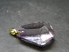 Amethyst Sterling Silver Gold Plated Pendant From Brazil - 1.4" - 8.66 Grams