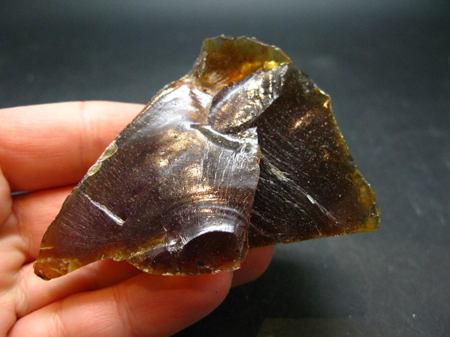 Rare Large Blue Amber Raw Piece Fluorescent From Indonesia - 2.6" - 25.17 Grams