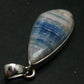Rare Blue Scheelite Silver Pendant From Turkey - 1.8" - 6.94 Grams