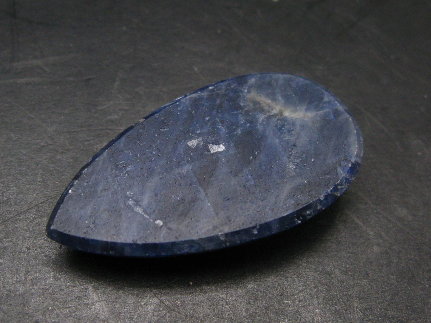 Blue Sapphire Corundum Cabochon From Madagascar - 1.8" - 23.01 Grams