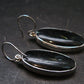 Very Rare Sterling Silver Nuumite Nuummite Earrings From Greenland