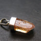 Natural Gemmy Imperial Topaz Crystal Pendant In Sterling Silver From Zambia - 0.8" - 1.34 Grams