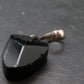Black Tourmaline Schorl Silver Pendant From Brazil - 1.2"
