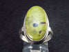 Rare Atlantasite Stichtite + Serpentine Cabochon Silver Ring from Australia - Size 8.5 - 5.3 Grams