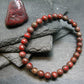 Cinnabar Genuine Bracelet ~ 7 Inches ~ 6mm Round Beads