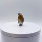 Golden Needle Inclusion Quartz Pendant – Natural Crystal Cabochon in Sterling Silver