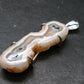 Moss Agate Silver Plated Pendant From Brazil - 6.62 Grams - 1.8"
