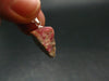 Rare Pink Tugtupite Sterling Silver Pendant From Greenland - 0.9" - 1.56 Grams
