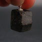 Sharp Black Melanite Andradite Garnet Silver Pendant From Mali - 0.9" - 10.59 Grams
