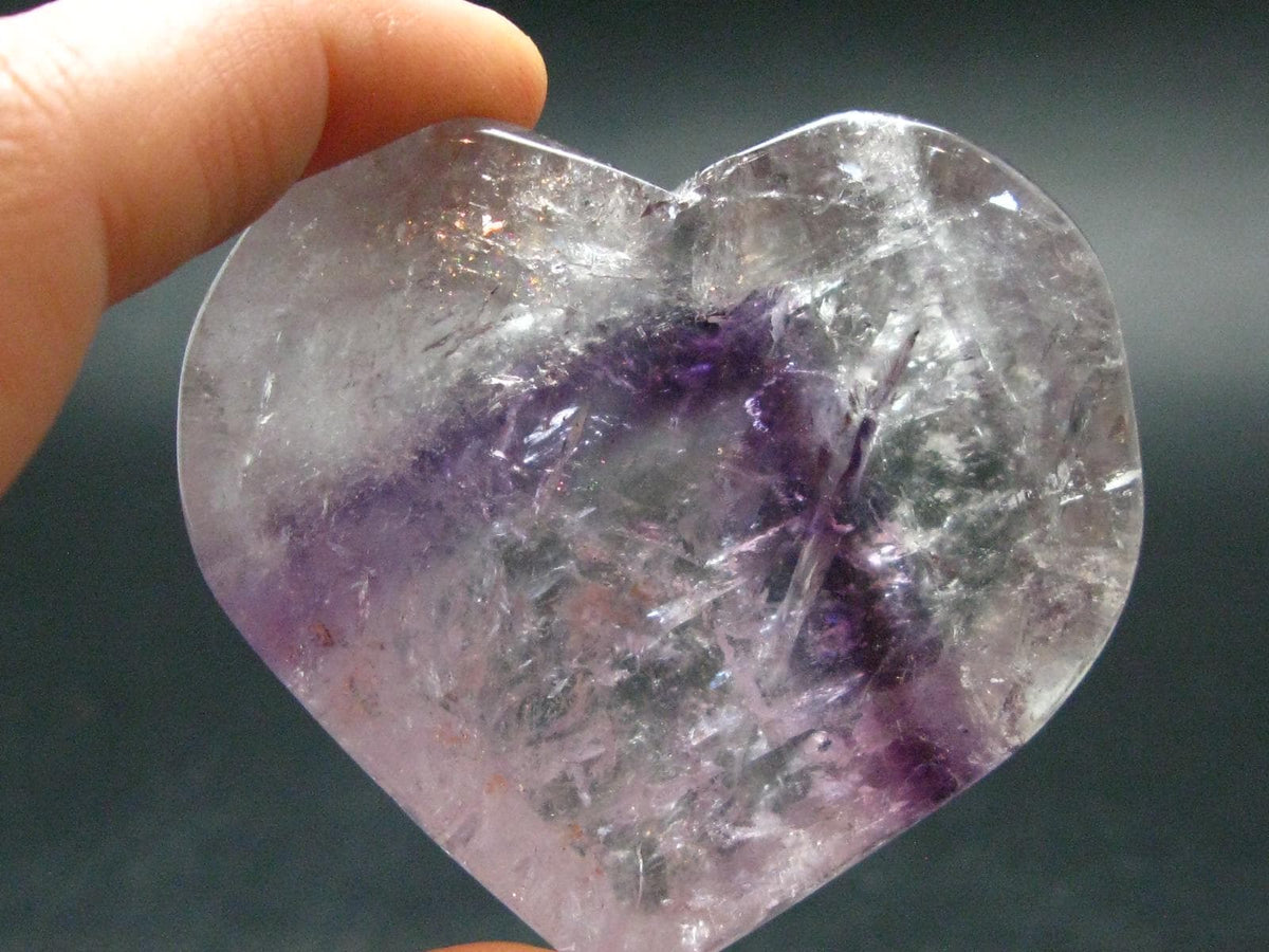 Amazing Natural Amethyst Heart from Brazil - 1.9" - 71.70 Grams