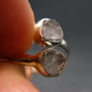 Gray Herderite Silver Ring from Africa - Size 7 - 1.94 Grams