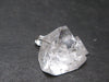 Clear Apophylite Apophyllite Crystal Silver Pendant From India - 1.0" - 5.21 Grams