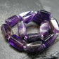 Amethyst Genuine Bracelet ~ 7 Inches ~ 12mm Tumbled Beads