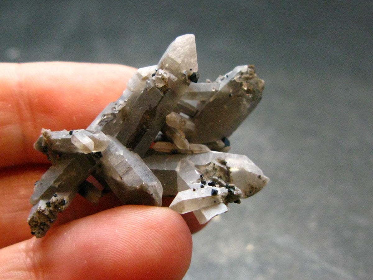 Brookite On Quartz Cluster From Arkansas - 5.47 Grams - 1.5"