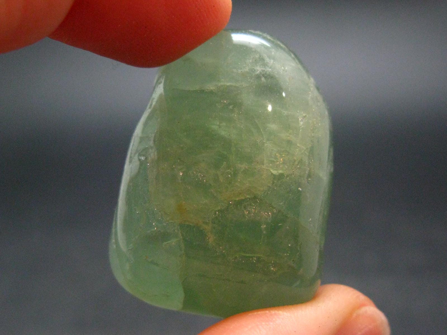 Genuine Blue Aquamarine Tumbled Stone From Brazil - 1.3" - 24.68 Grams