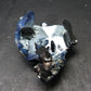 Beautiful Benitoite and Neptunite on Natrolite Cluster From California - 1.4"