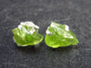 Cute Small Natural Peridot (Olivine) Stud Earrings In Sterling Silver from Pakistan - 0.7"