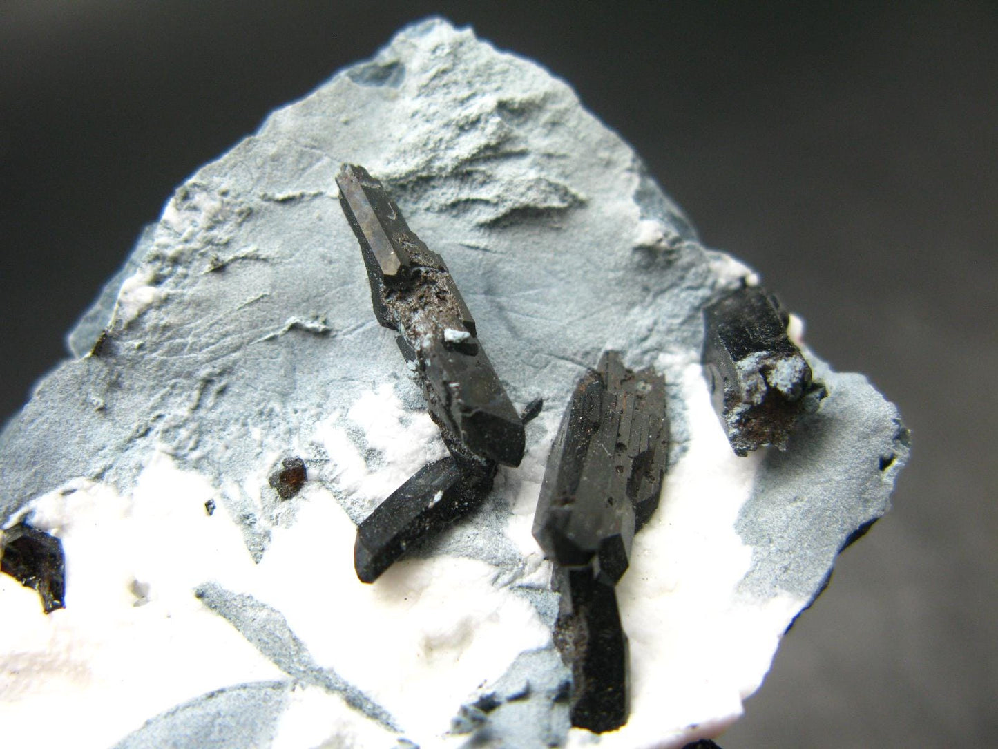 Neptunite on Natrolite Cluster From California - 3.8"