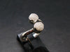 Very Rare White Cryolite 925 Silver Ring from Greenland - Size 7 - 2.34 Grams
