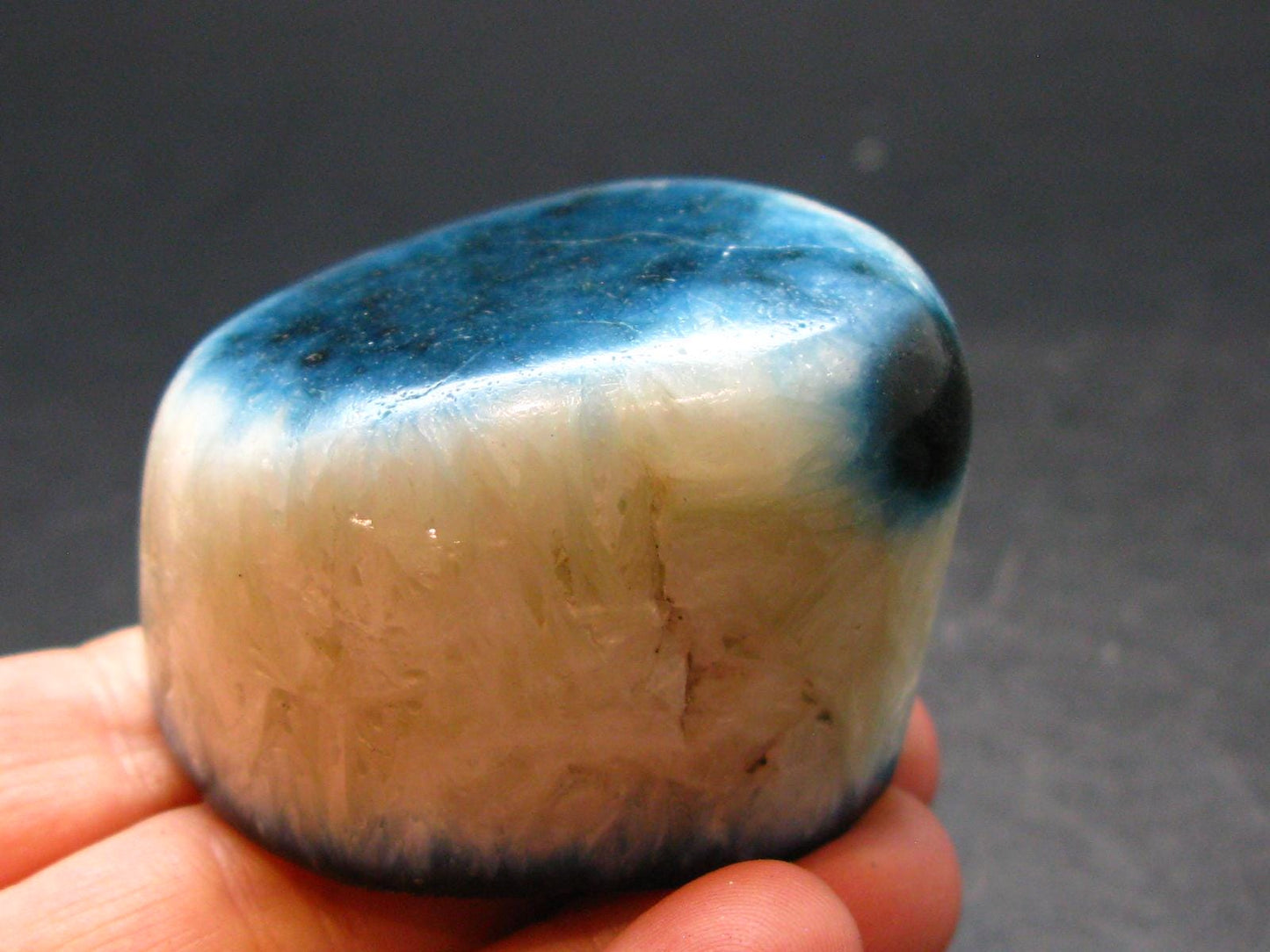Blue Ice Glacierite Tumbled Stone from Indonesia - 1.9" - 108.87 Grams