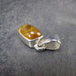 Imperial Topaz Crystal Silver Pendant from Brazil - 0.8" - 2.22 Grams