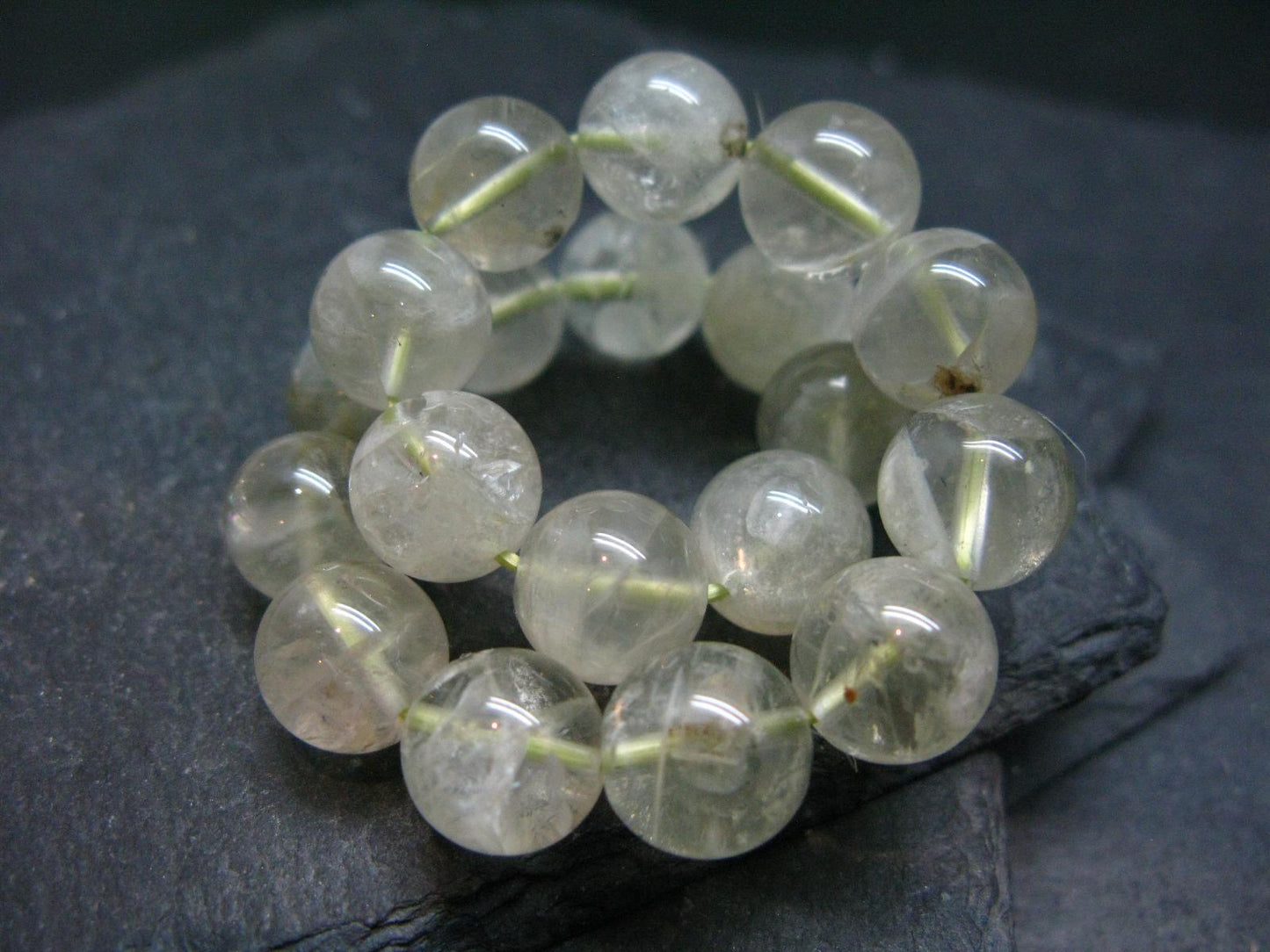 Sanidine Gold Labradorite Genuine Bracelet ~ 7 Inches ~ 10mm Round Beads