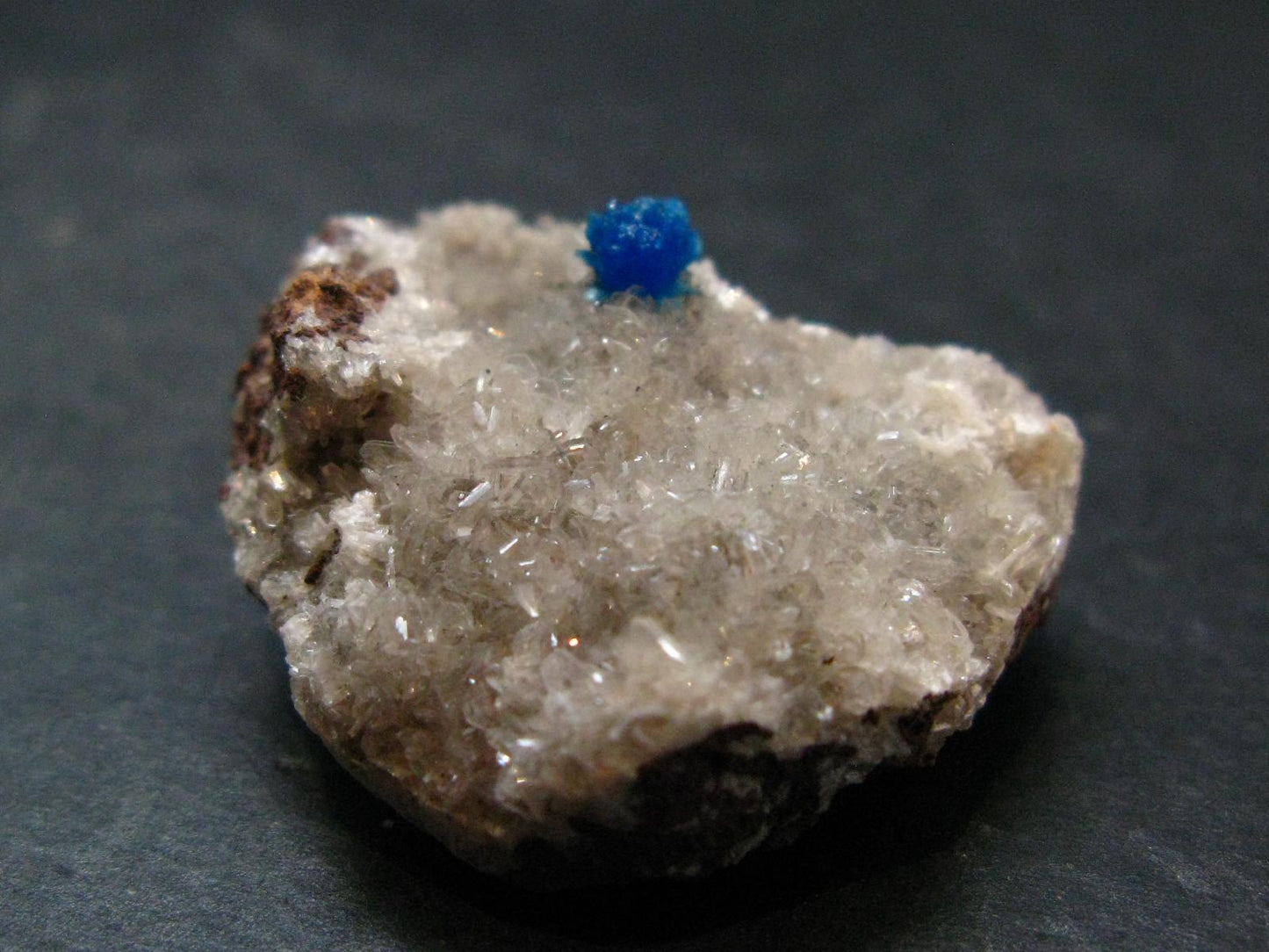 Cavansite on Stilbite Cluster From India - 1.3"