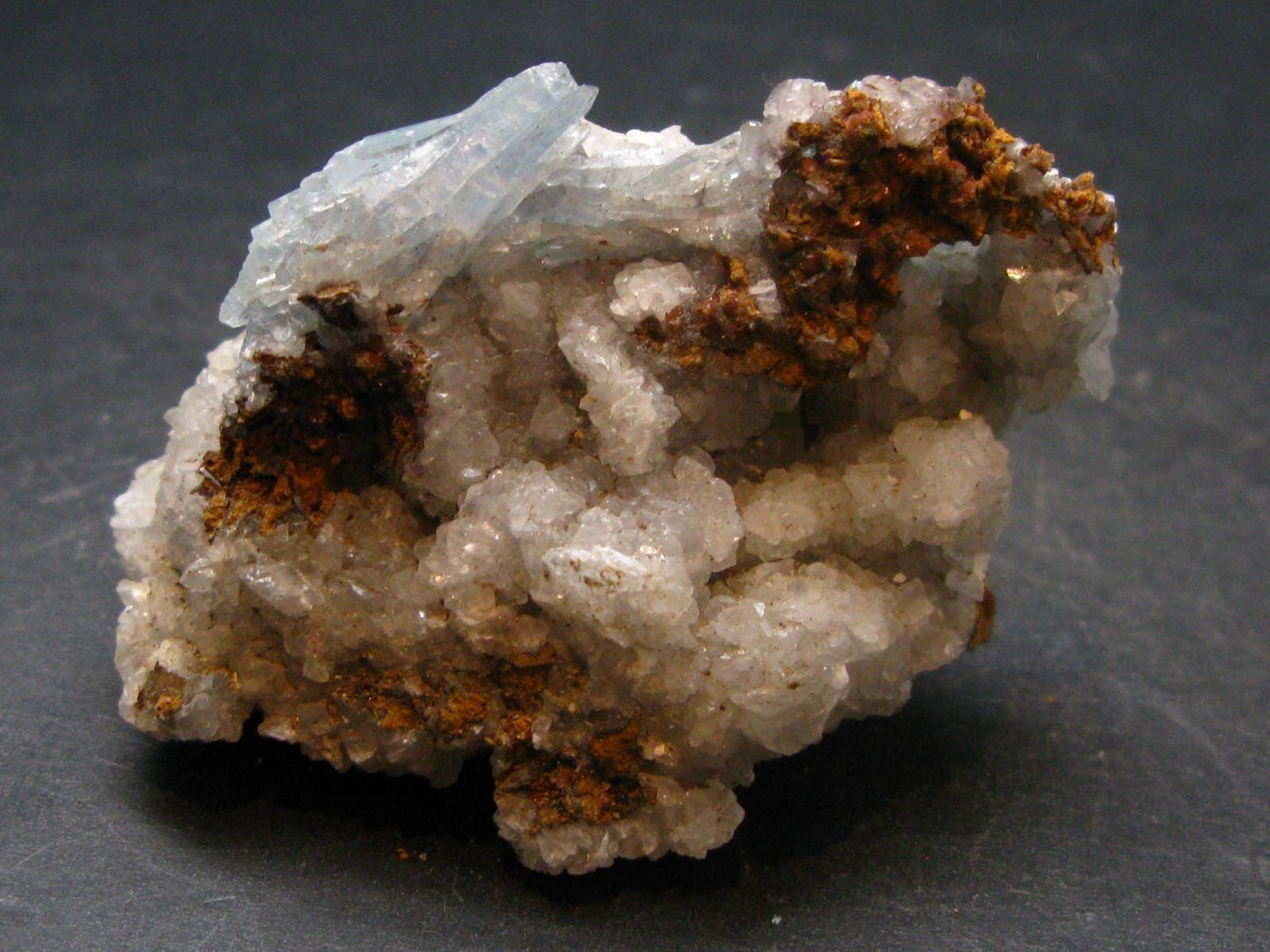 Blue Barite Cluster From Morocco - 2.0" - 52.70 Grams
