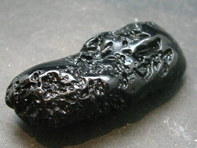 Rare Large Black Tibetan Tektite Tumbled Stone from Tibet - 2.3" - 37.08 Grams