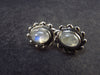 Moonstone Stud Earrings In Sterling Silver From India - 2.75 Grams