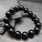 Tibetan Tektite Genuine Bracelet ~ 7 Inches ~ 12mm Round Beads