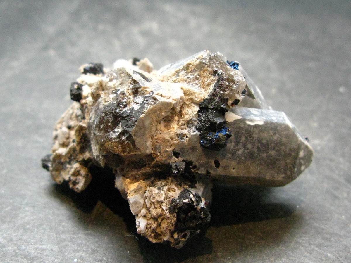 Brookite On Quartz Cluster From Arkansas - 48.86 Grams - 2.2"