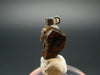 Rare Zircon Crystal Silver Pendant From Tanzania - 0.7" - 1.99 Grams