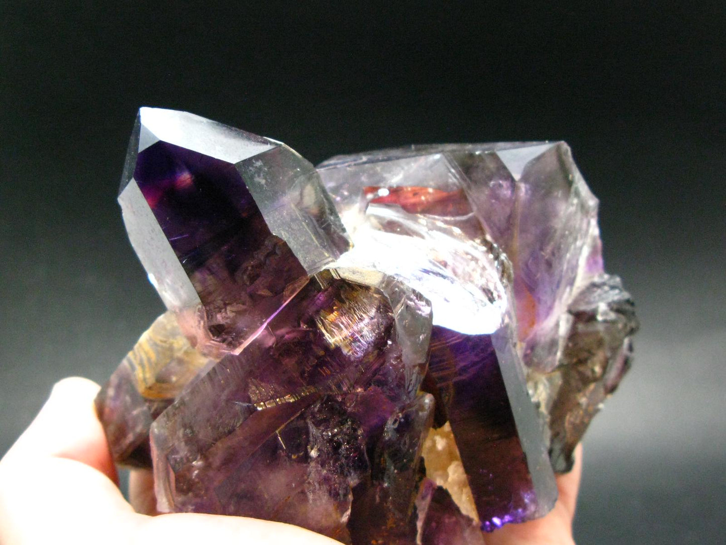 Stunning Brandenberg Brandberg Amethyst Quartz Cluster From Namibia - 4.7"