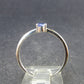 Natural Oval Shaped Blue Tanzanite (Zoisite) Crystal Sterling Silver Ring From Tanzania - 1.43 Grams - Size 8.25