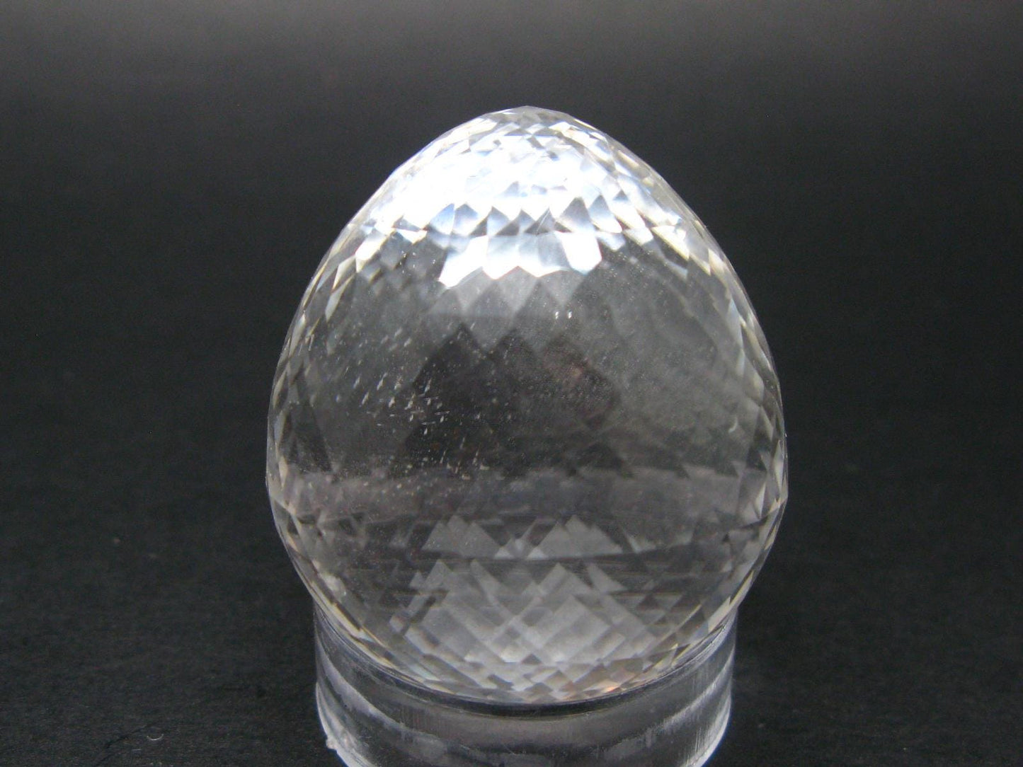 Facetted Quartz Egg From Brazil - 76.45 Grams - 1.7"