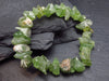 Peridot Genuine Bracelet ~ 7 Inches ~ 12mm Crystal Beads
