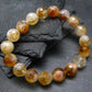 Citrine Genuine Bracelet ~ 7 Inches ~ 10mm Facetted Beads