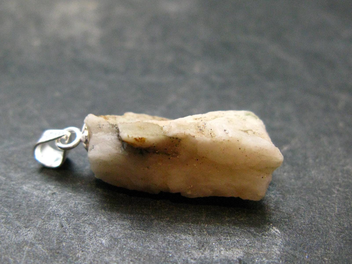 Phenakite Phenacite Crystal Silver Pendant From Brazil - 1.1" - 2.33 Grams