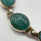 Grandidierite Bracelet Blue Green Gemstone Silver Link Bracelet Minimalist Jewelry Gift