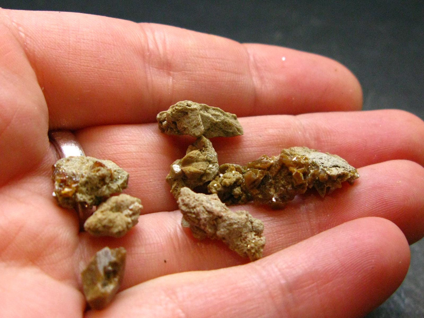 Rare Lot of 10 Monazite Crystals From Brazil - 6.62 Grams