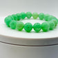 Green Chrysoprase Round Bead Bracelet – Natural Stretch Jewelry - Weight 29.16 g