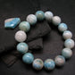 Larimar Genuine Bracelet ~ 7 Inches ~ 13mm Round Beads