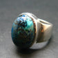 Quantum Quattro Shattuckite Malachite Dioptase Chrysocola Ring in SS From Namibia - Size 7.75 - 11.03 Grams