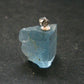 Natural Blue Topaz Crystal Silver Pendant From Russia - 1.0" - 22.15 Carats